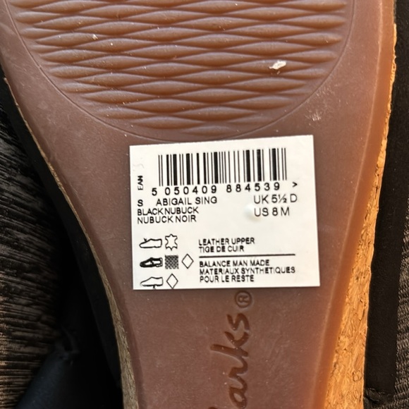 Clarks Black Abagail Sling size 8 gently used - Picture 8 of 8